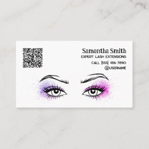 Lash Extension Custom QR Business Card Visitenkarte