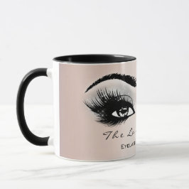 Lash Extension Eye Makeup Artist Studio Grau Rose Tasse