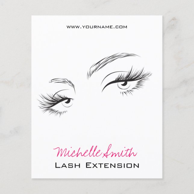 Lash Extension Flyer (Vorne)