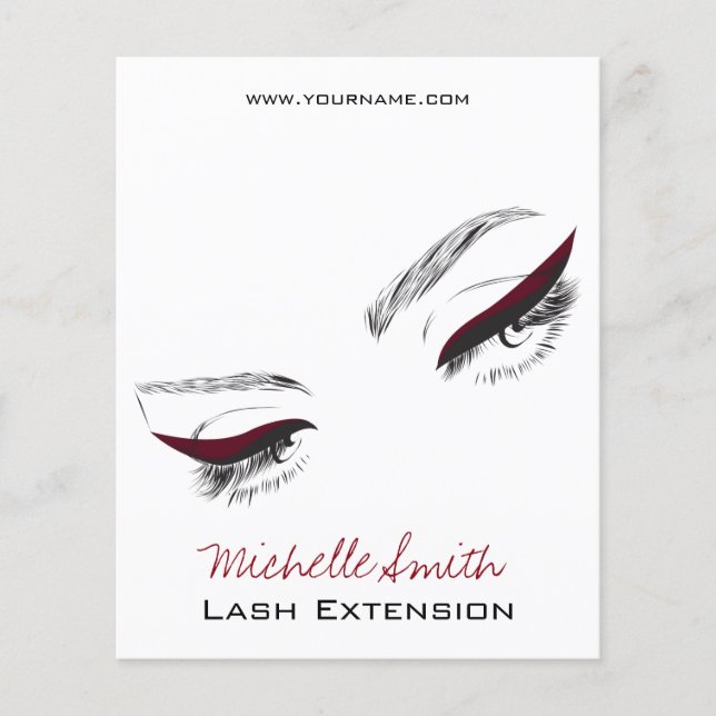 Lash Extension Flyer (Vorne)