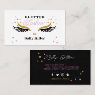 Lash Extension Lashes Beautician Beauty Make up Visitenkarte