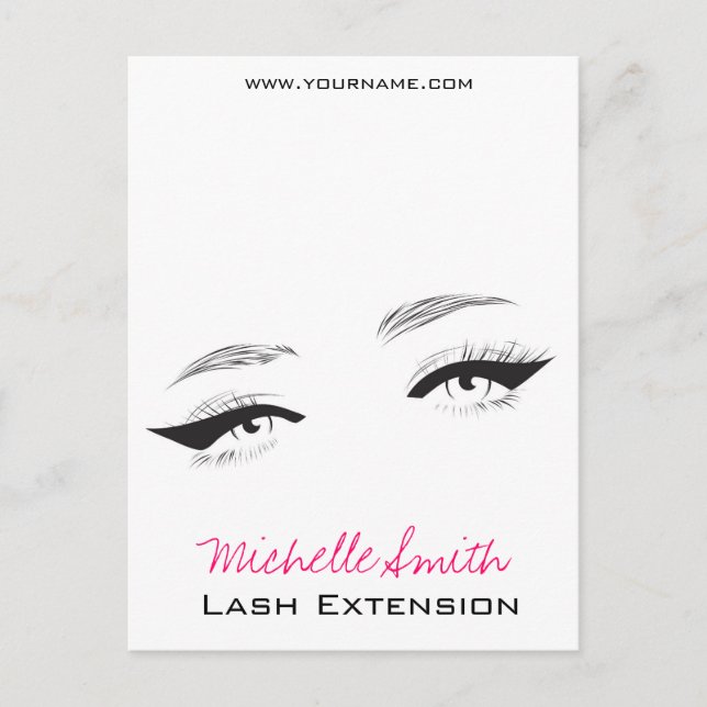 Lash Extension Postkarte (Vorderseite)