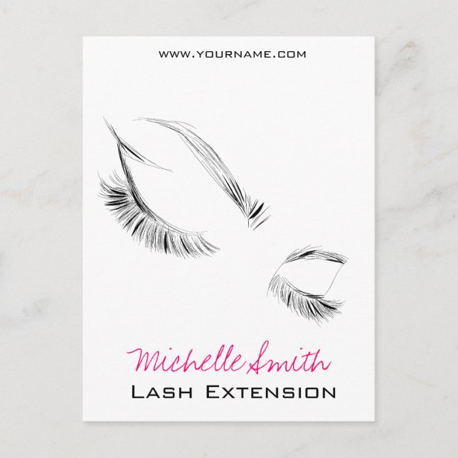 Lash Extension Postkarte (Vorderseite)