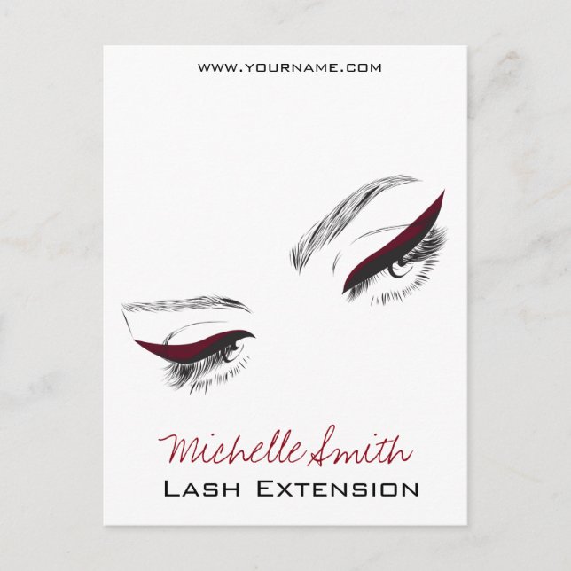 Lash Extension Postkarte (Vorderseite)