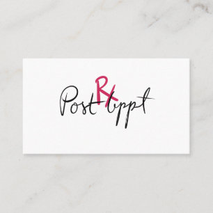 Lash Extensions Aftercare Card - Rx Visitenkarte