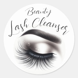 Lash Extensions Beauty Runder Aufkleber
