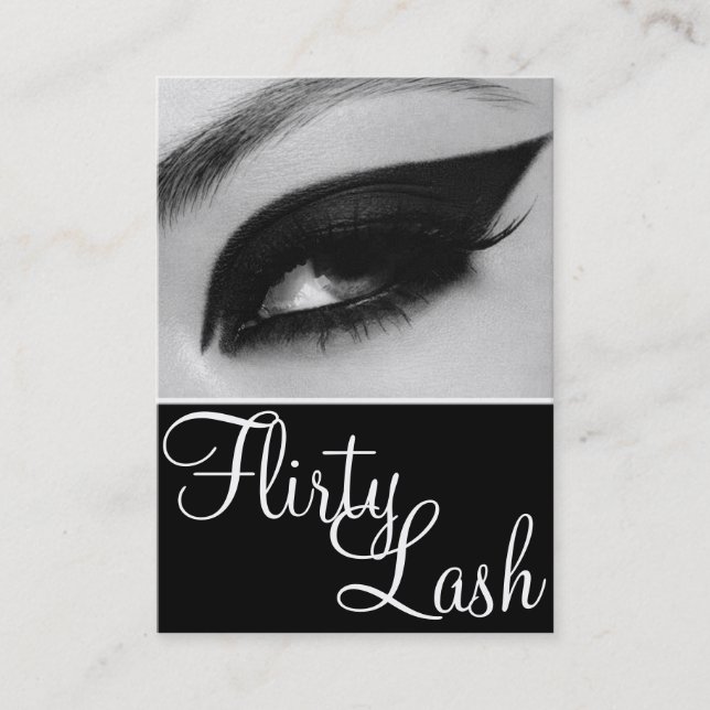 Lash Extensions Beauty Salon Visitenkarte (Vorderseite)