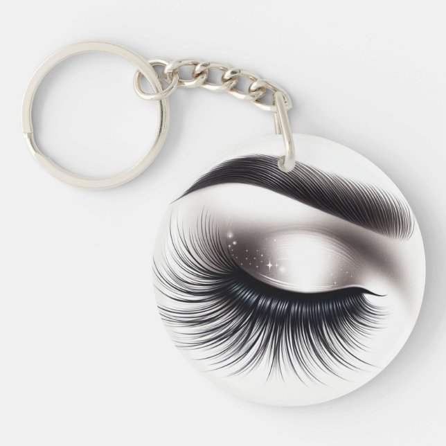 Lash Extensions Beauty Schlüsselanhänger (Vorderseite)