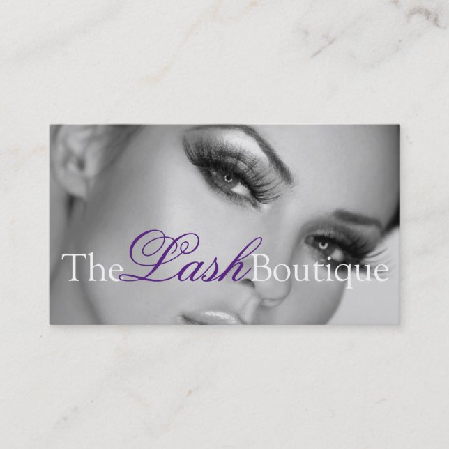 Lash Extensions Lashes Schönheitssalon Visitenkarte (Vorderseite)