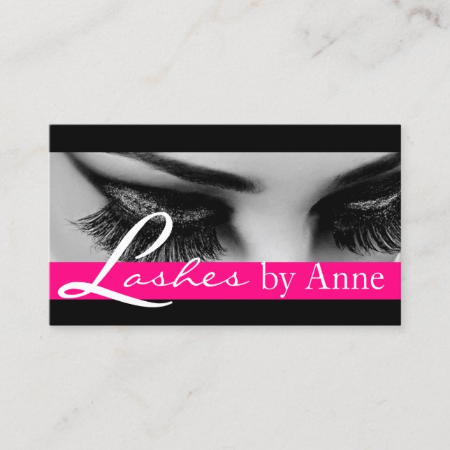Lash Extensions Lashes Schönheitssalon Visitenkarte (Vorderseite)