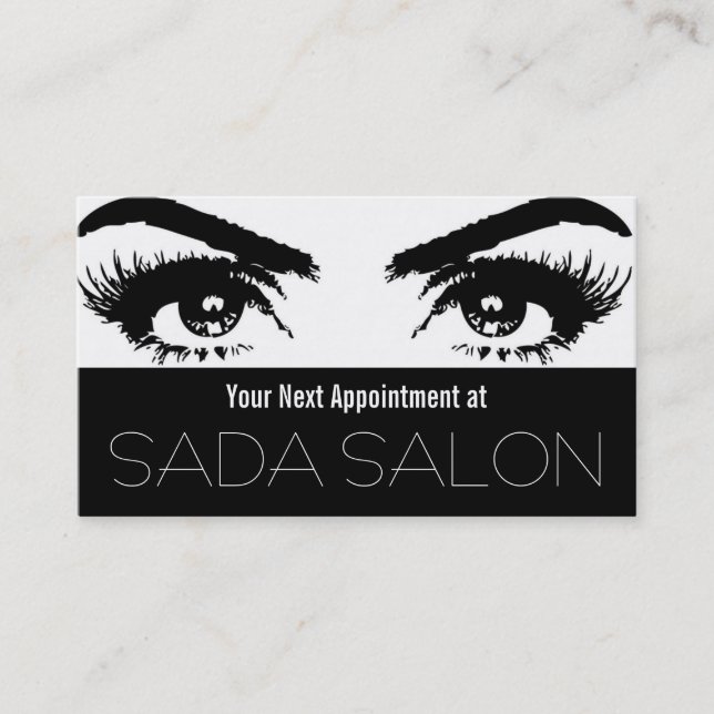 Lash Extensions Salon Beauty Wellness-Center Termi Terminkarte (Vorderseite)