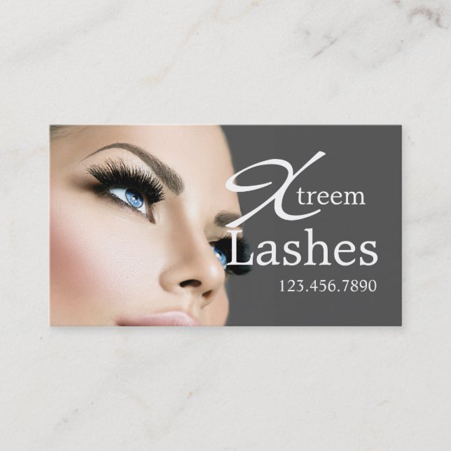 Lash Extensions Salon Beauty Wellness-Center Visitenkarte (Vorderseite)