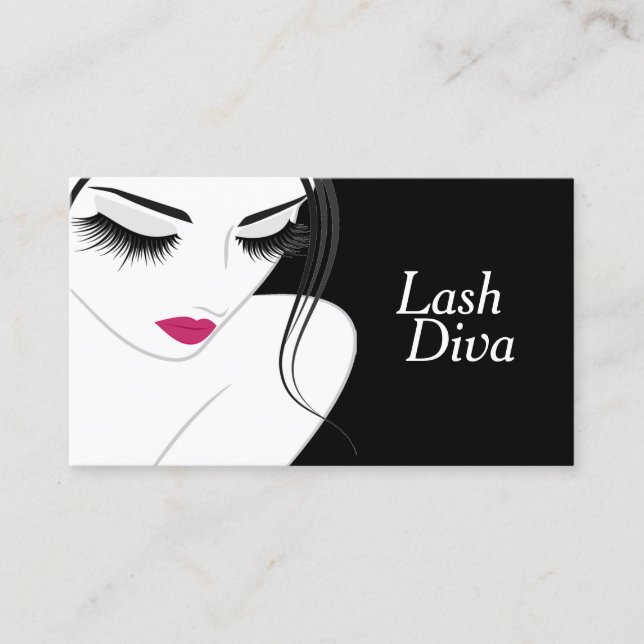 Lash Extensions Salon Beauty Wellness-Center Visitenkarte (Vorderseite)
