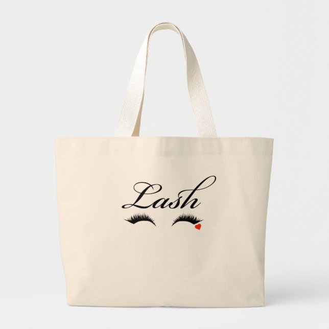 Lash Liebe Tote Bag Jumbo Stoffbeutel (Vorne)