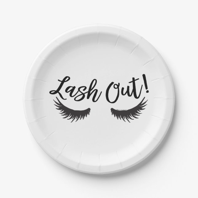 Lash Out Eyelashes Lash Salon Makeup Artist Pappteller (Vorderseite)