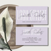 Lash Stylist moderne Typografie Drehbuchautor