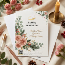 Lash-Tech-Weihnachts-Grußkarte Botanica