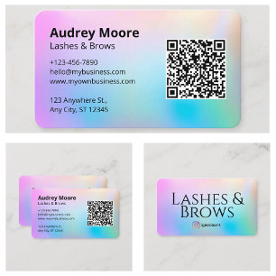 Lash und Brows Tech Moderne Minimalistisch Visitenkarte