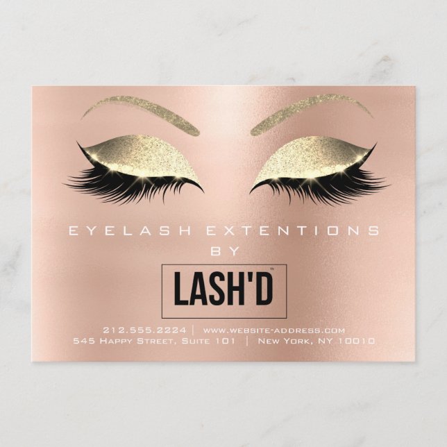 Lashes Aftercare Instruction Rose LOGO (Vorderseite)