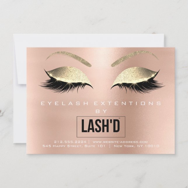 Lashes Aftercare Instruction Rose LOGO (Vorderseite)