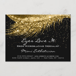 Lashes Aftercare Instructions Gold Black