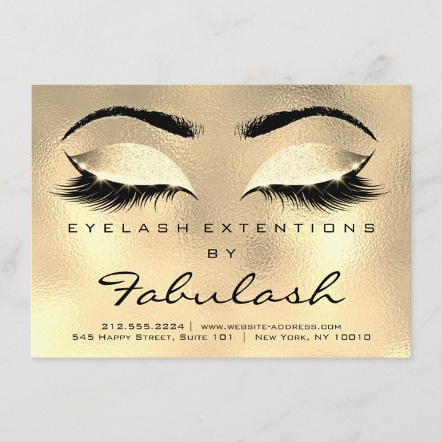 Lashes Aftercare Instructions WELLNESS-CENTER Gold (Vorderseite)