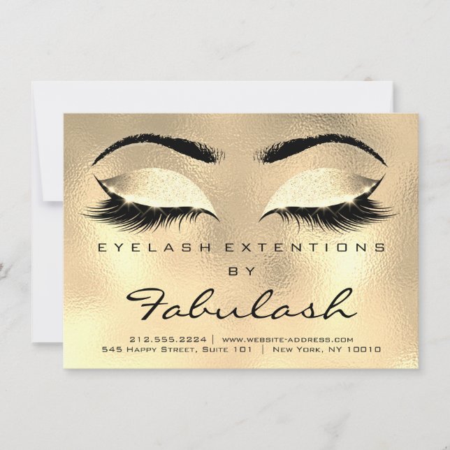 Lashes Aftercare Instructions WELLNESS-CENTER Gold (Vorderseite)