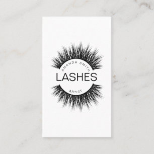 Lashes artist in black color Visitenkarte