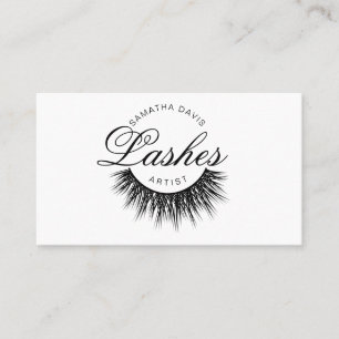 Lashes artist in black color Visitenkarte