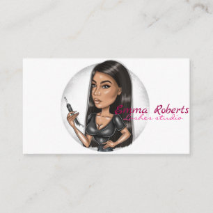 Lashes Artist Modern Business Card Visitenkarte
