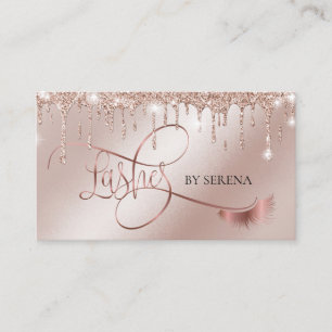 Lashes Beauty Makeup Girl Lash Extension Elegant Visitenkarte