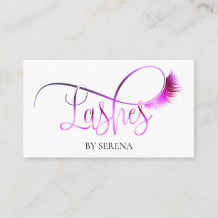 Lashes Beauty Makeup Girl Visitenkarte