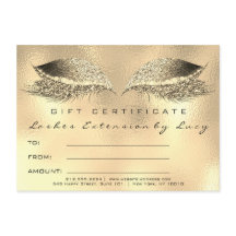 Lashes Beauty Studio Makeup Certificate Geschenk G