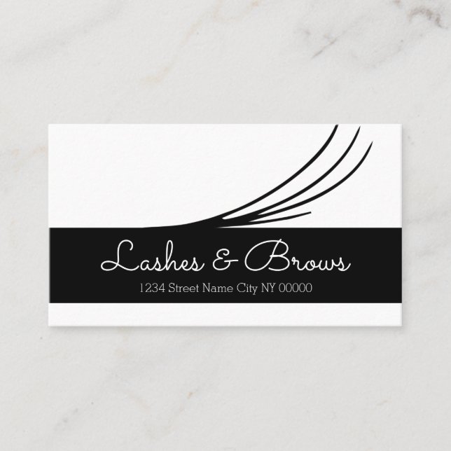 Lashes & Brows Business Card Visitenkarte (Vorderseite)