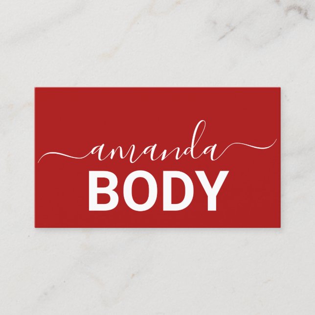 Lashes Brows Makeup Logo Minimalismus Rot Visitenkarte (Vorderseite)