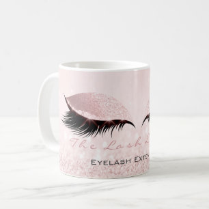 Lashes Extension Studio Pastel Pink Makeup Girly Kaffeetasse
