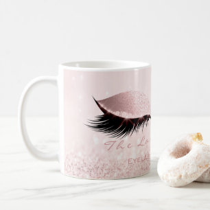 Lashes Extension Studio Rose Pink Makeup Girly Kaffeetasse