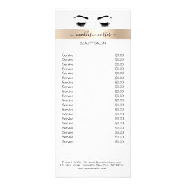 Lashes Eye Brow Flyer Werbekarte