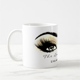 Lashes Eye Makeup Studio Champaigne Kaffeetasse