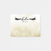 Lashes Eyelashes Gold Sparkle Personalisiert