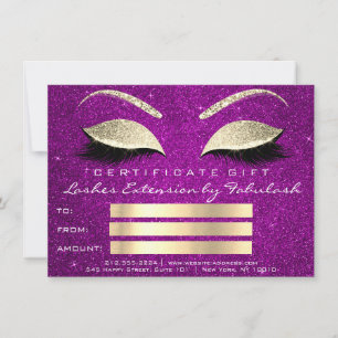 Lashes Gold Pink Makeup Artist Geschenk