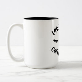 Lashes lange Kaffeepause Zweifarbige Tasse