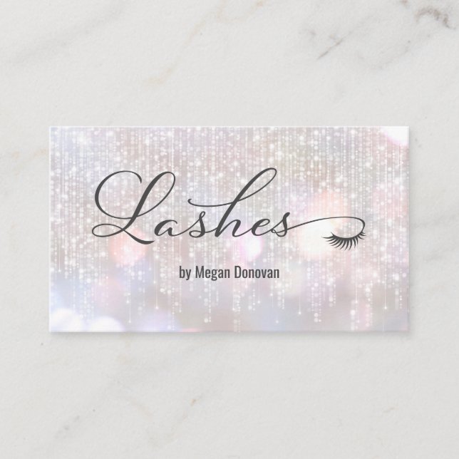 Lashes-Logo Visitenkarte (Vorderseite)