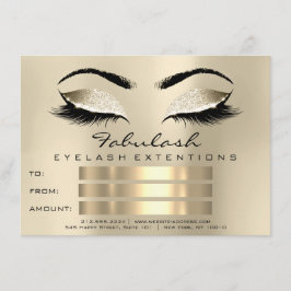 Lashes Makeup Artist Certificate Geschenk Champaig