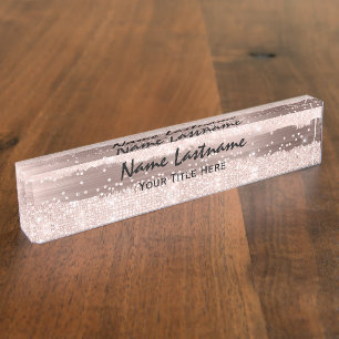 Lashes Makeup Artist Event Plane Spark Rose Namensplakette
