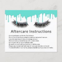 Lashes Makeup Artist Moderne Aquamarine Tropfen Na