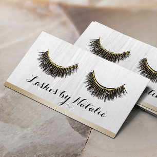 Lashes Makeup Artist Moderne Gold Border Loyalität Treuekarte