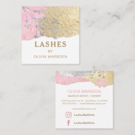 Lashes Makeup artist Quadratische Visitenkarte