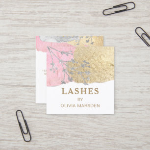 Lashes Makeup artist Quadratische Visitenkarte
