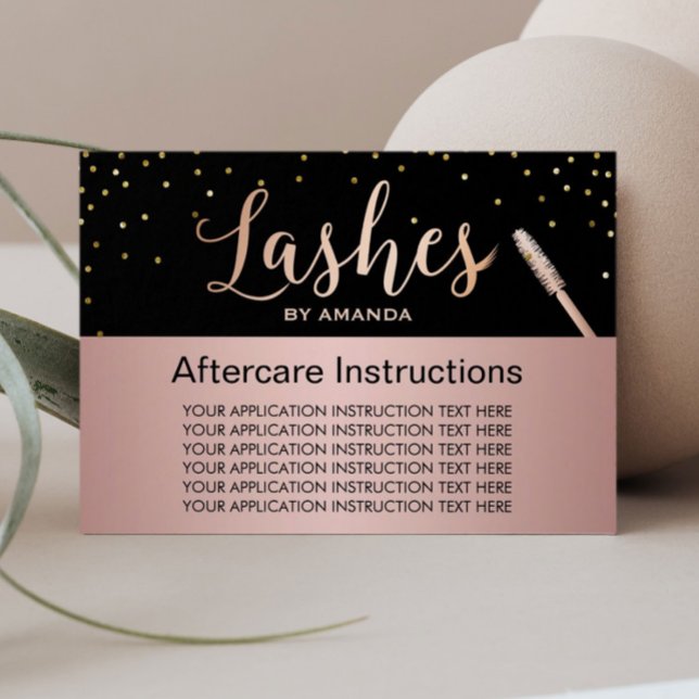 Lashes Makeup Artist Salon Aftercare Instructions (Von Creator hochgeladen)